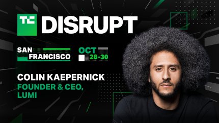 Colin Kaepernick arrive à TechCrunch Disrupt 2024